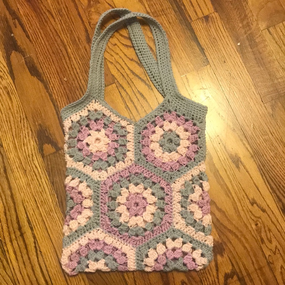 NWOT handmade small tote/shopping bag